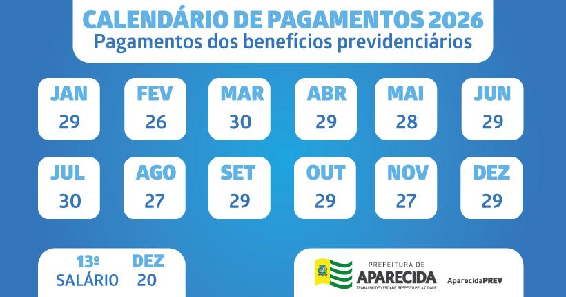 Calendário de pagamentos